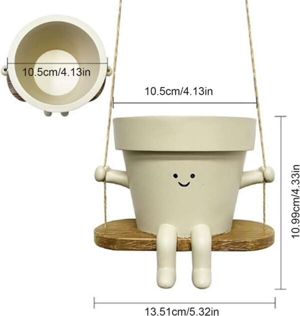 Swing Smile: Maceta Colgante con Cara Sonriente