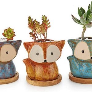 MiniCeramic Trio: Macetas de Cerámica